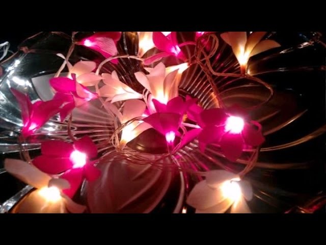Easy Paper flower - frangipani LED lights