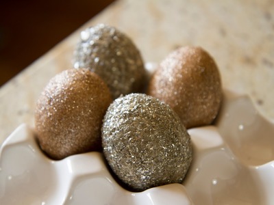 Glitter Easter Eggs - Let's Craft with ModernMom