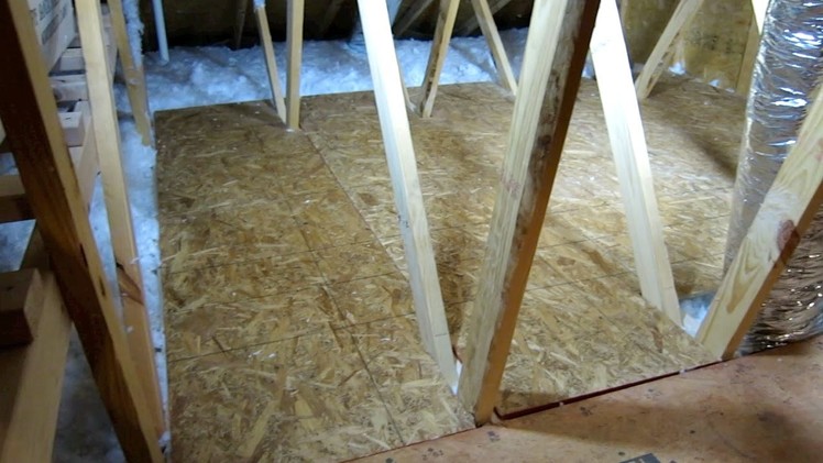 HOW TO CREATE STORAGE SPACE IN YOUR ATTIC PART 2 EASY DIY