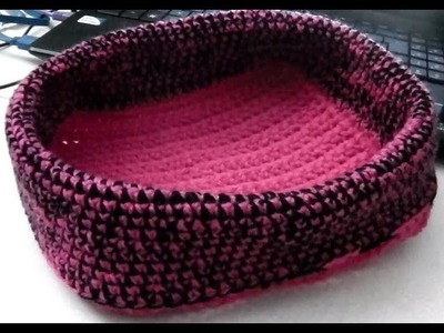 How to crochet a basket. cup. container lefty tutorial