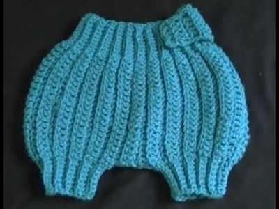 How to Crochet a Diaper.Nappy Cover Part 3 of 4 - Cats One Peice Wonder