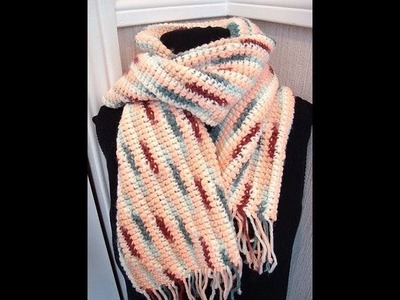 HOW TO CROCHET A SCARF, easy method