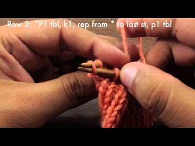 How to Knit the Double Twisted 1x1 Rib Stitch (English Style)