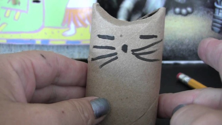 How To Make a Treat Cat Toy with a Toilet Paper Roll