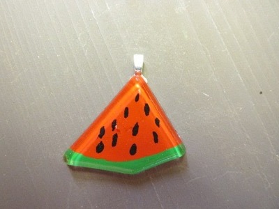 How to Make a Watermelon Resin Charm Craft Tutorial