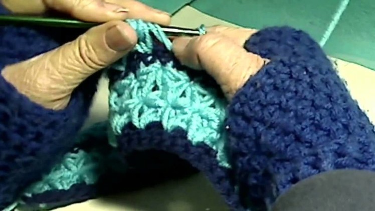 How to make the Gather Star Stitch - Crochet