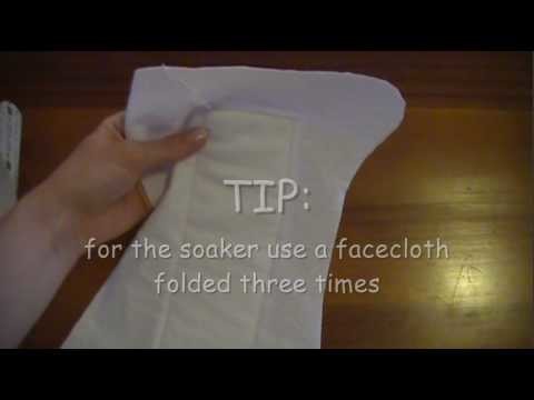 How to sew a fitted cloth diaper (swapped channels, see description)