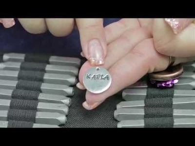 How to use Beadsmith's Letter Punch Set (Uppercase- 3mm Angelina)