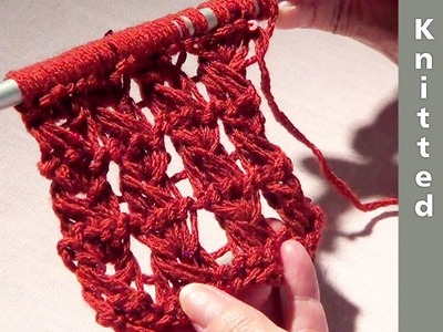 Knitted Broomstick Lace Stitch