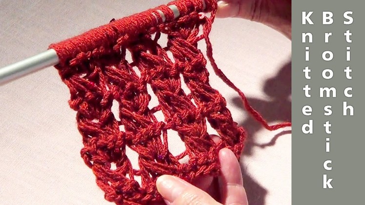 Knitted Broomstick Lace Stitch