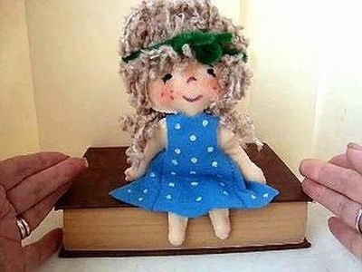 LITTLE FELT DOLL, how to diy, hand sewing pattern, free download pattern
