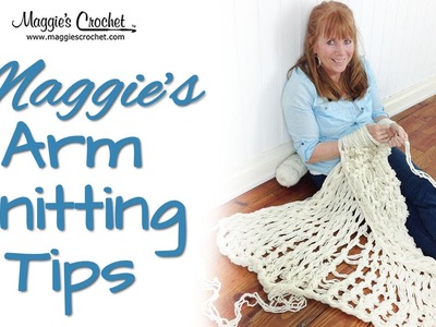 MAGGIE'S ARM KNITTING TIPS: Holding the Working Yarn - Right Handed