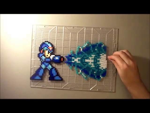 Mega Man X Perler Bead Time Lapse