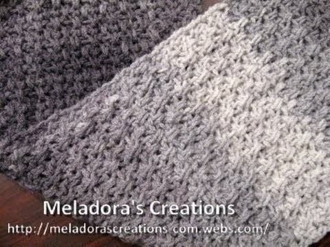 Mesh Stitch Scarf - Left Handed Crochet Tutorial - Great Scarf for men
