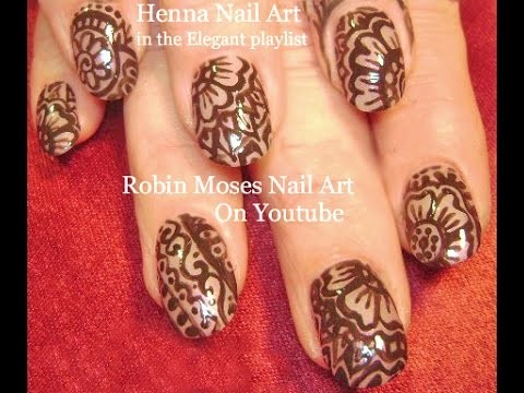 Nail Art Tutorial | DIY Henna | Easy Henna Nail Art Design