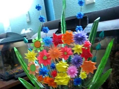 Origami flower !! Hand made ! flower vace, Professional
