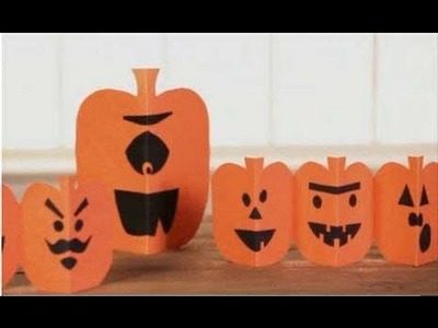 Paper Pumpkin Halloween Crafts for Kids