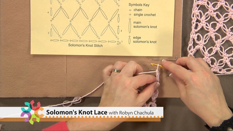 Preview Solomon's Knot Lace Crochet Video with Robyn Chachula