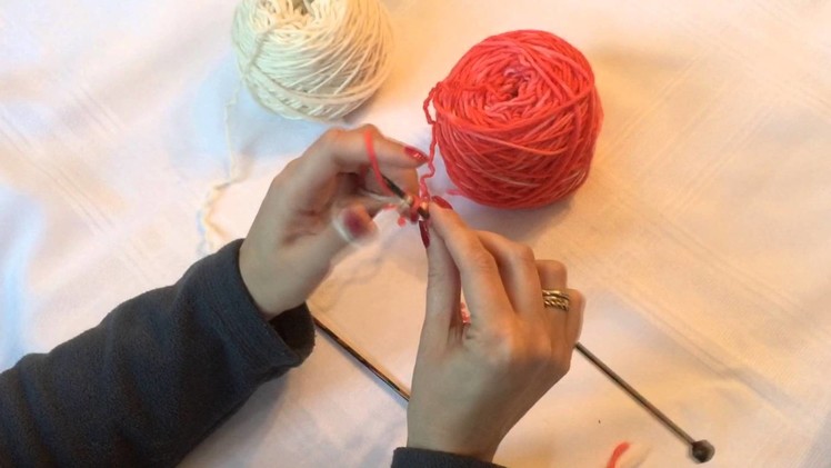 Two Color Cast On Knitting Tutorial