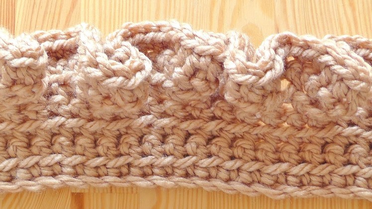 Wave scarf crochet tutorial