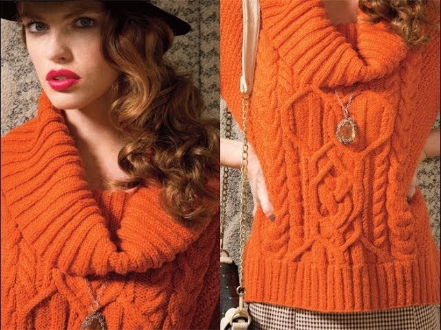 #15 Cowl Neck Top, Vogue Knitting Fall 2012
