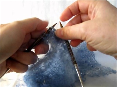 Adding Beads to The Lake Effect Scarf