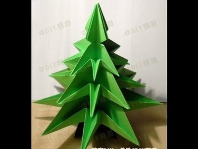 Awesome Christmas tree. Origami - Easy!
