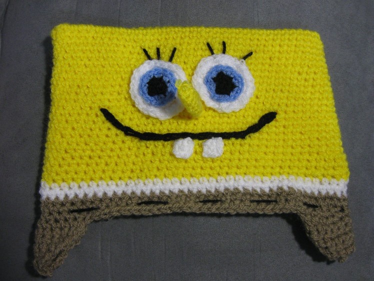 Bob the Sponge Beanie - Left Handed Verison - Crochet Tutorial