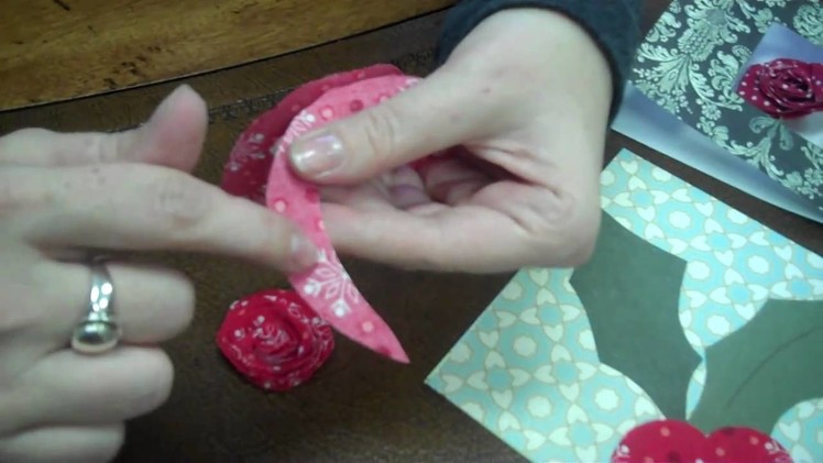 Christmas Card Idea - How to Make Fabric Flower