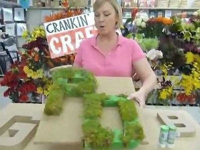 Crankin' Out Crafts -ep204 Moss Letters (Paper Maché Letters)