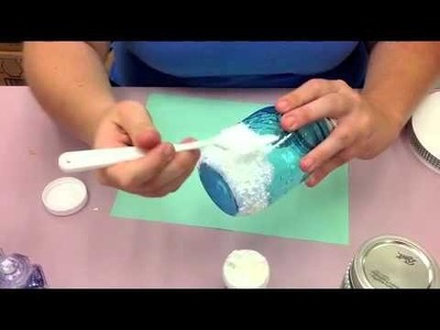 Crankin' Out Crafts -ep366 Mason Jar with Snow-Tex (Frozen Movie)