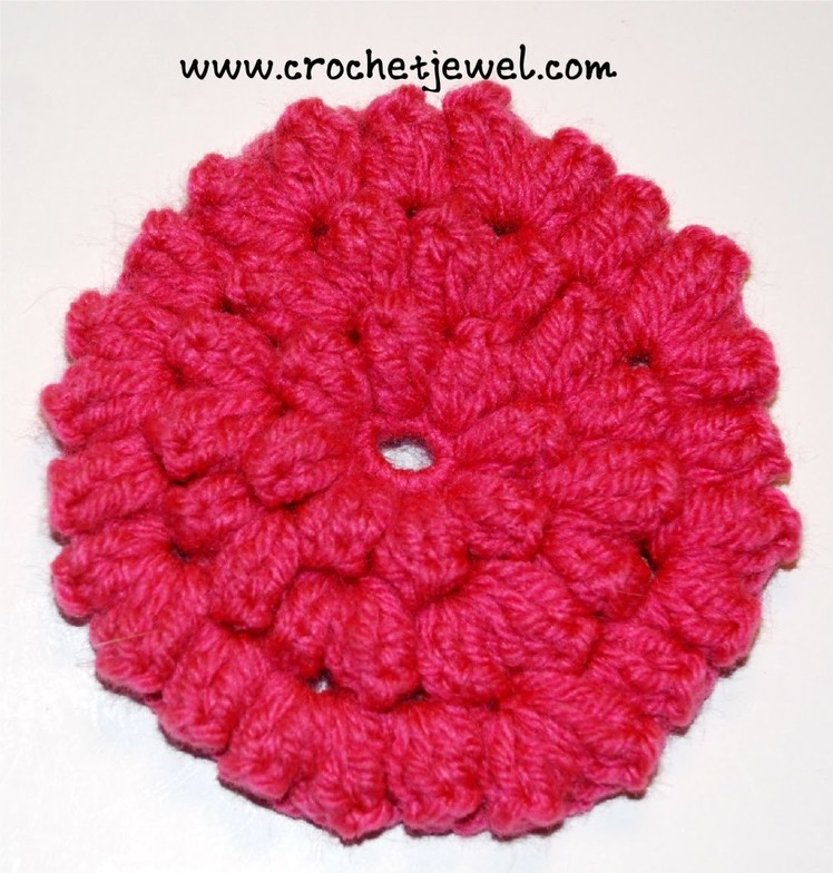 Crochet a Textured Flower