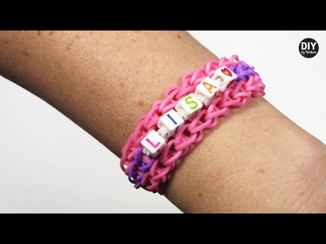 DIY by Panduro: Rainbow Loom with letter beads