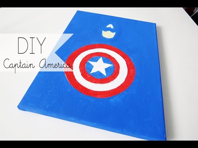 DIY: Captain America Canvas Painting
