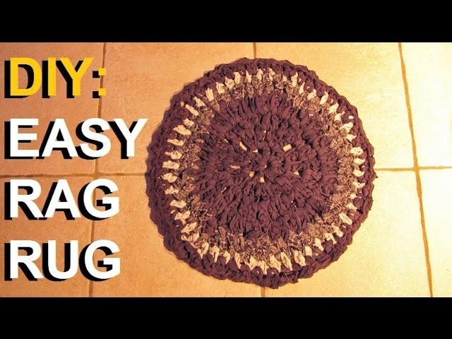 DIY: Easy Crochet Rag Rug (Upcycle Old Torn Clothes & Sheets)
