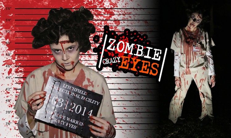 DIY Easy Halloween Costume: Zombie Crazy Eyes OITNB - Costume & Hair!