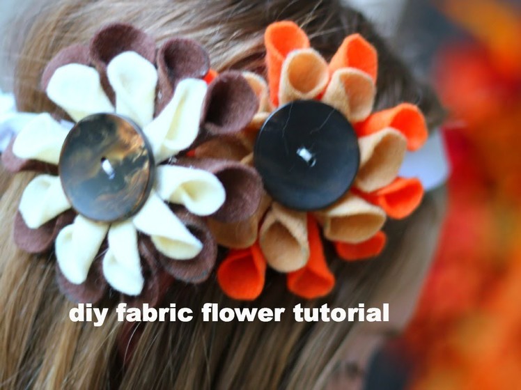 DIY: Fabric Flower Tutorial (do it yourself)