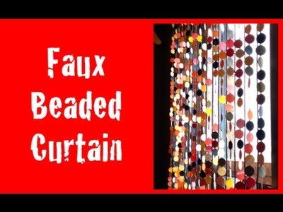 DIY: Faux Beaded Curtains ♡ Theeasydiy #HalloweenHorror