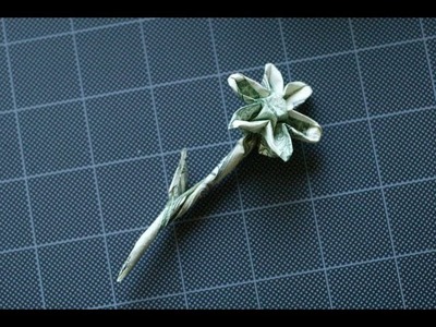 Dollar Origami: Hecht Flower with 6 & 8 petal variations