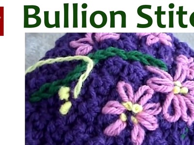 Embroidery Bullion Stitch - Crochet Stitch Tip