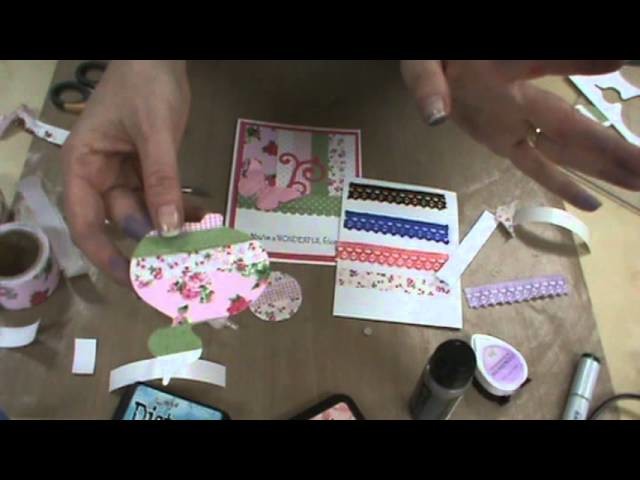 Fabric Tapes & Lace, Sizzix Dies & Tim Holtz Inks by Scrapbooking Made Simple