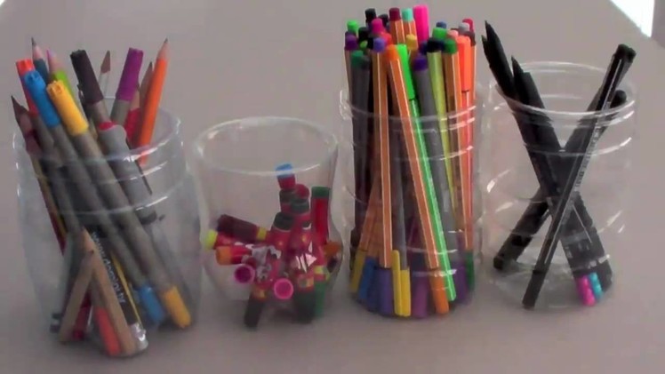 FluffySoap - DIY: Pencil Holder made from PET Plastic Bottles