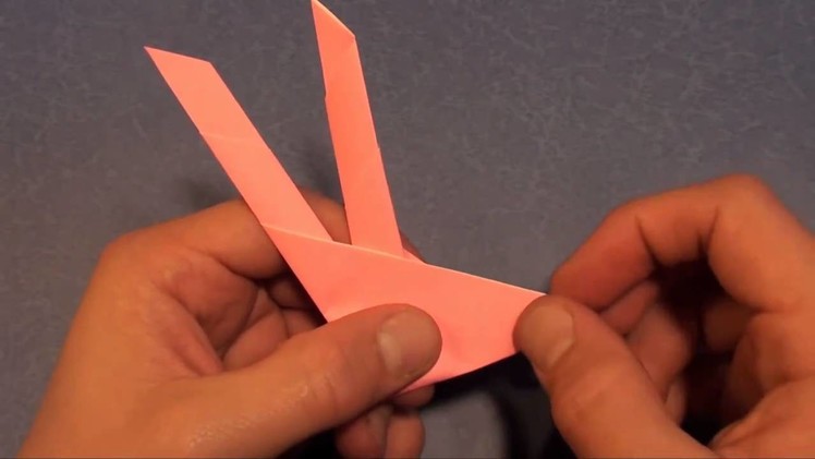 Fold an Origami Easter Bunny Head! Designed by Jeremy Shafer