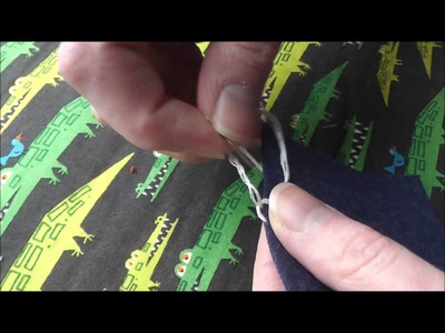 How to Blanket Stitch with No Knots