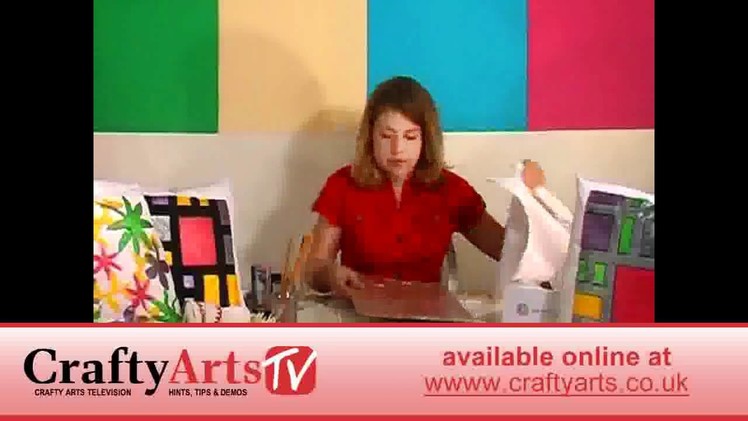 How to Decorate your Cushion Covers - available at Crafty Arts