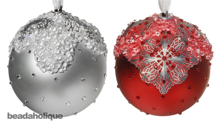 How to Embellish an Ornament with Crystal Clay, Filigree, and Crystals