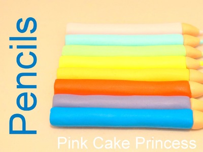 How to Make Edible Pencils Cake Topper for an Arts & Crafts Cake by Pink Cake Princess