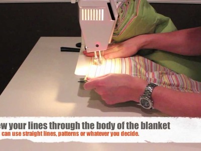 How to Sew a Blanket or Quilt with Two Sheets and Some Batting