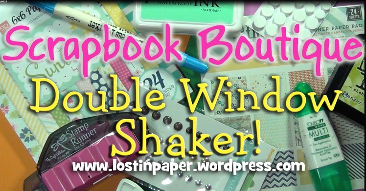 Mama Elephant Double Window Shaker for Scrapbook Boutique!