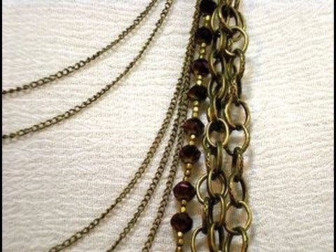 Multi Strand Chain Necklace Tutorial